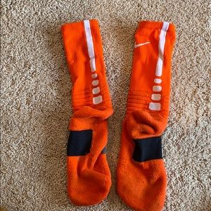 Orange Nike elite socks